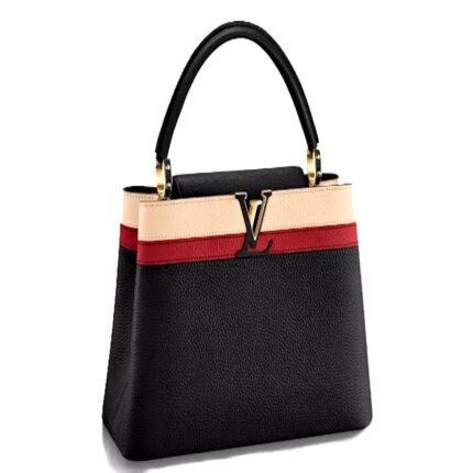 Louis Vuitton Capucines Tri-Color MM Black